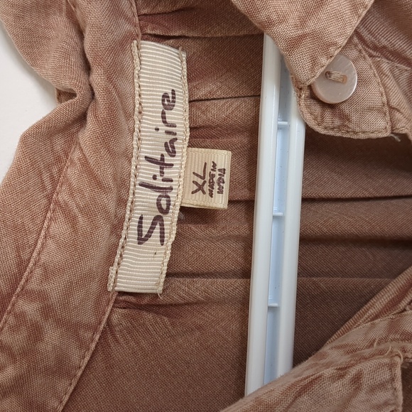 Dusty Rose button up flowy blouse - Picture 3 of 7